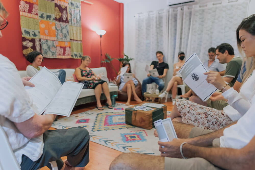 Janna leading a group session