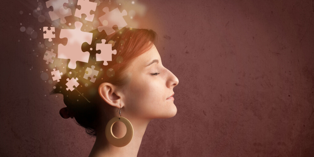 woman thinking about a puzzle
